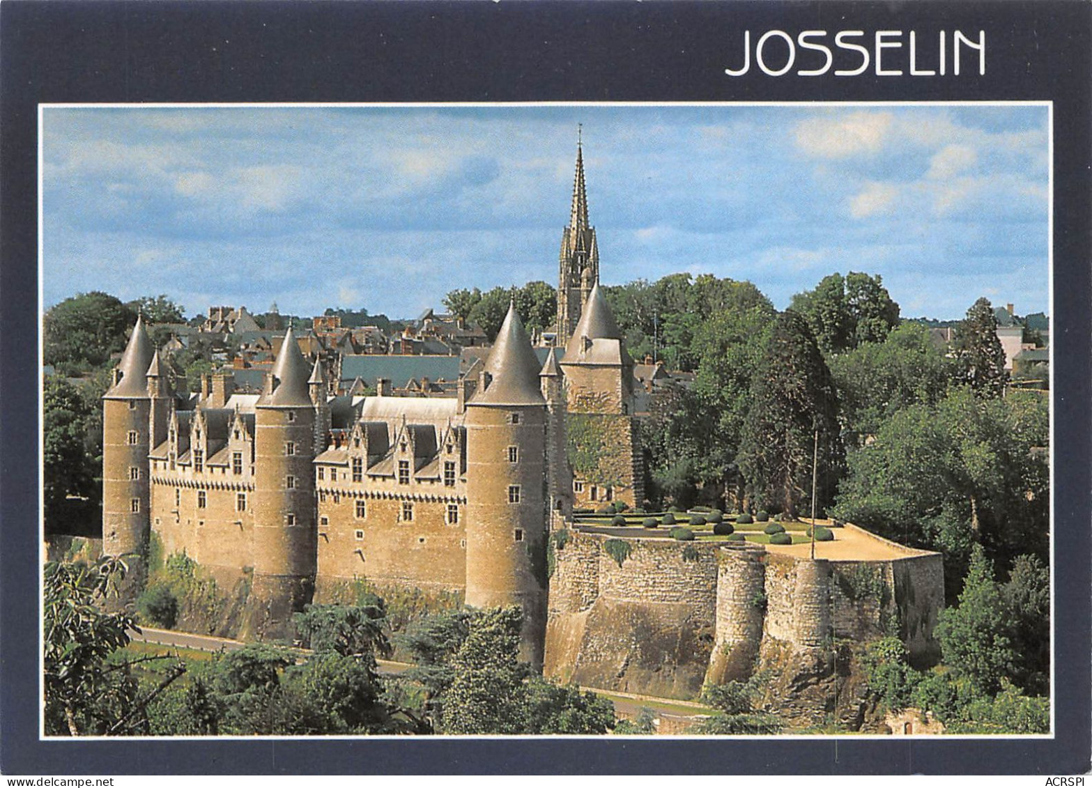 56 JOSSELIN Le Chateau Vue Générale (Scan R/V) N° 25 \MS9033 - Josselin