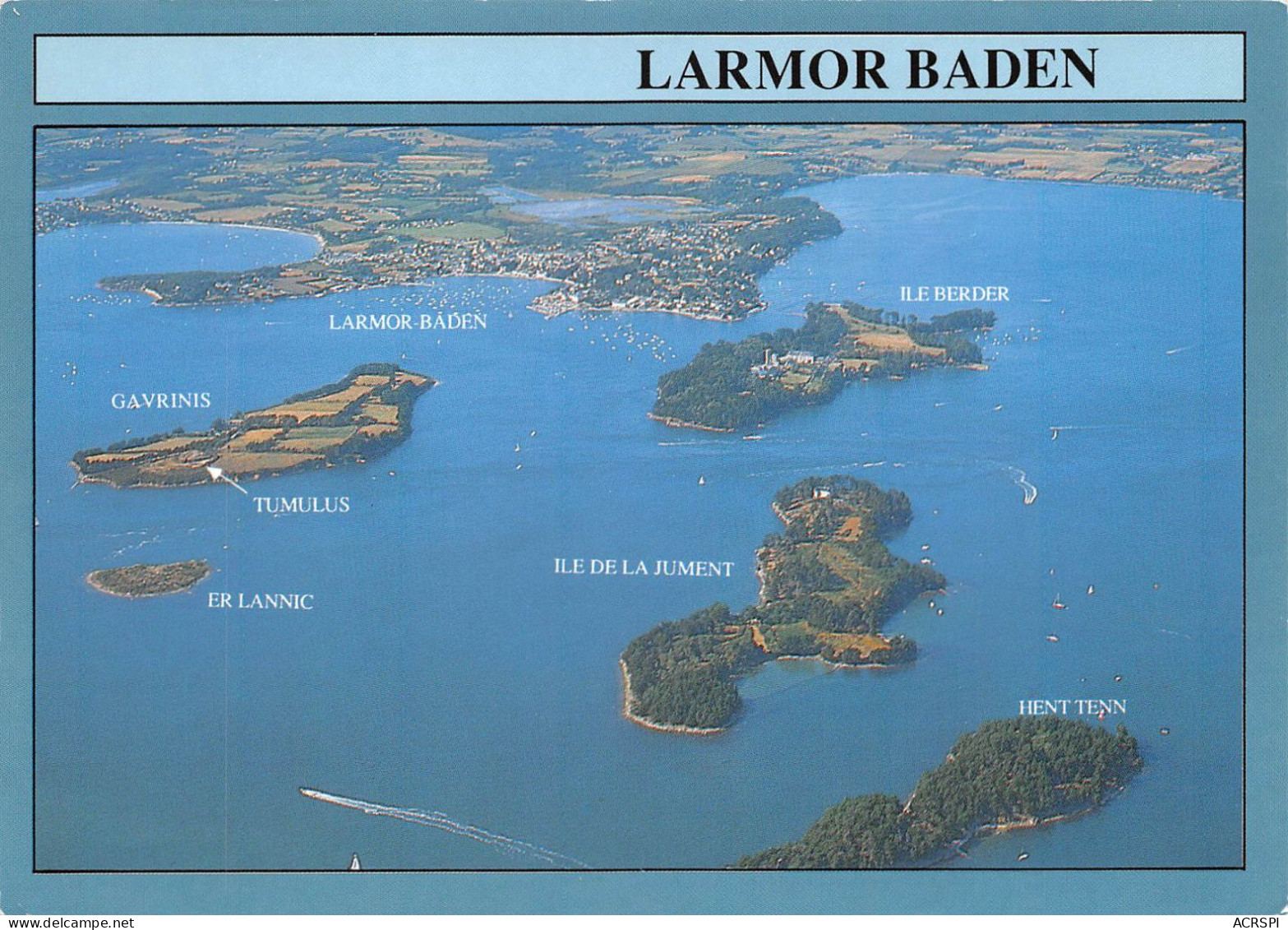 56 LARMOR-BADEN Les îles De BERDER GARVINIS Et De La Jument (Scan R/V) N° 16 \MS9033 - Larmor-Plage