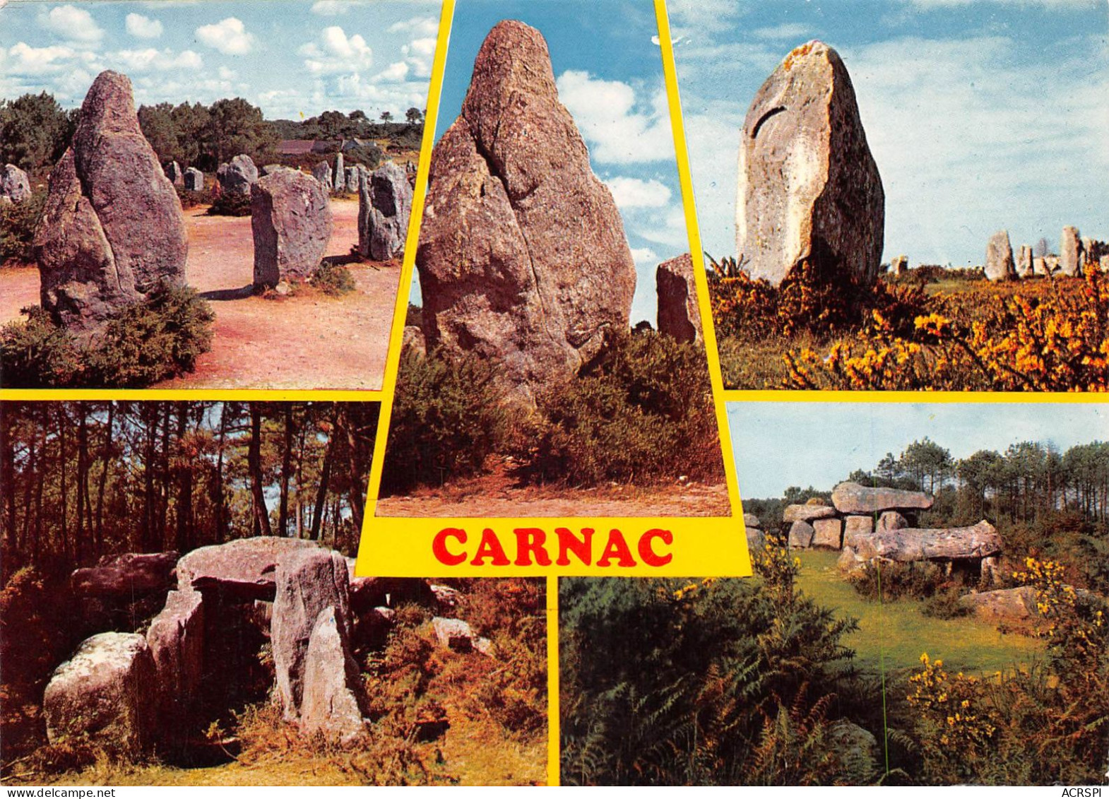 56 CARNAC Multivue Menhirs De KERLESCANT (Scan R/V) N° 27 \MS9032 - Carnac