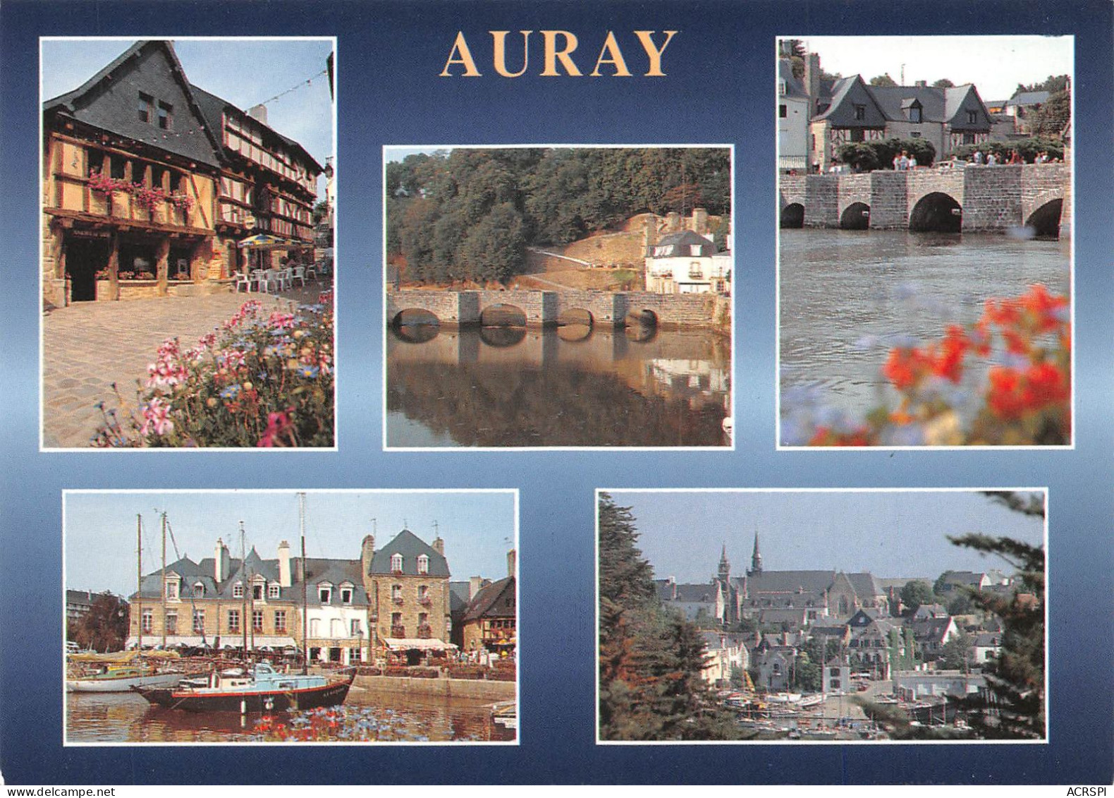 56 AURAY Divers Vues De La Ville (Scan R/V) N° 36 \MS9030 - Auray