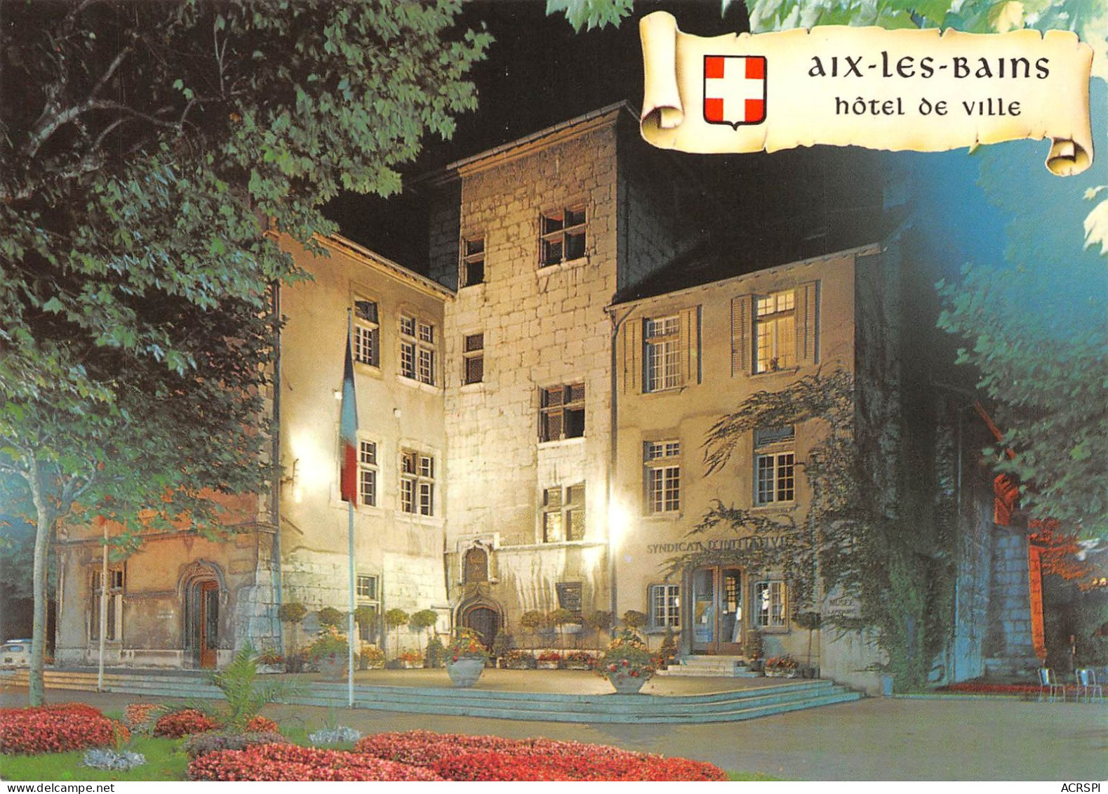 73 AIX-LES-BAINS L'hotel De Ville De Nuit (Scan R/V) N° 15 \MS9049 - Aix Les Bains