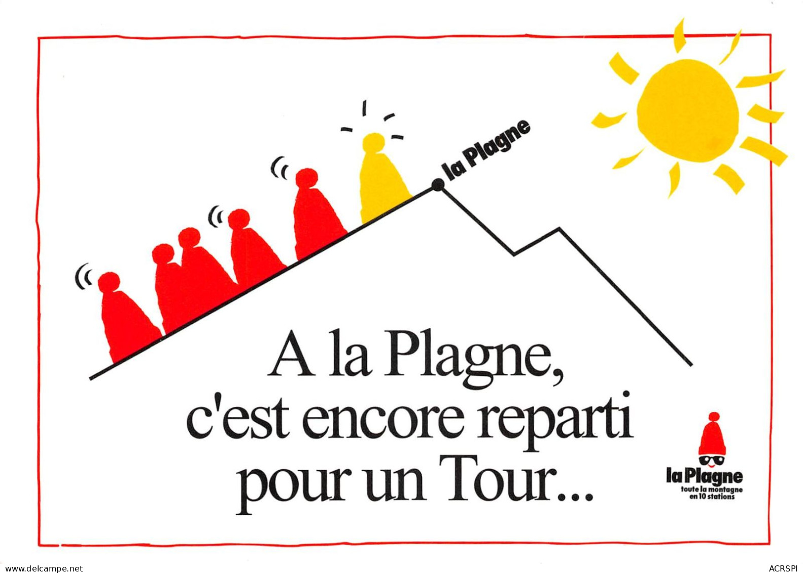 73 LA PLAGNE Tour De France 11 Et 12 Juillet 1995 (Scan R/V) N° 36 \MS9048 - Bourg Saint Maurice