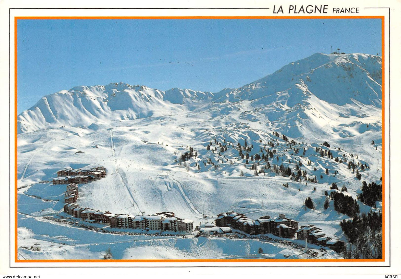 73 LA PLAGNE-VILLAGES Vue Générale Et Grande Rochette (Scan R/V) N° 54 \MS9048 - Val D'Isere