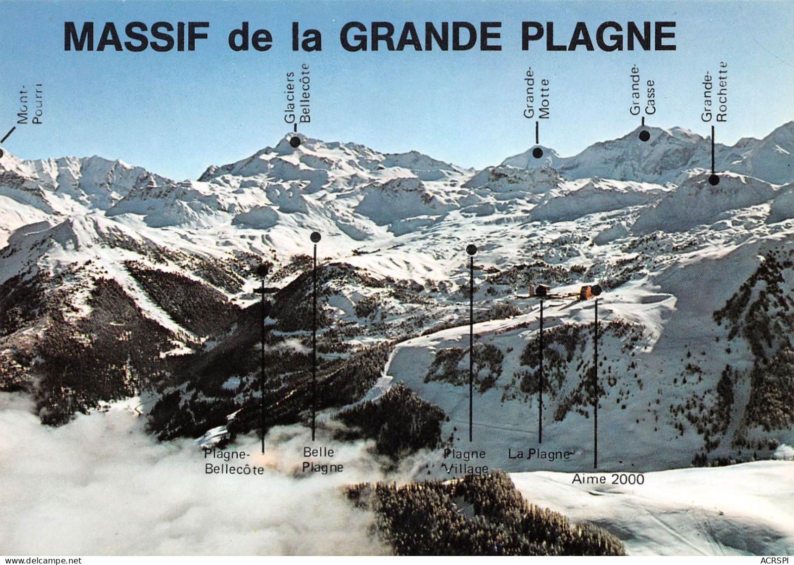 73 LA PLAGNE Vue Aérienne Sur Les Stations (Scan R/V) N° 39 \MS9048 - Bourg Saint Maurice