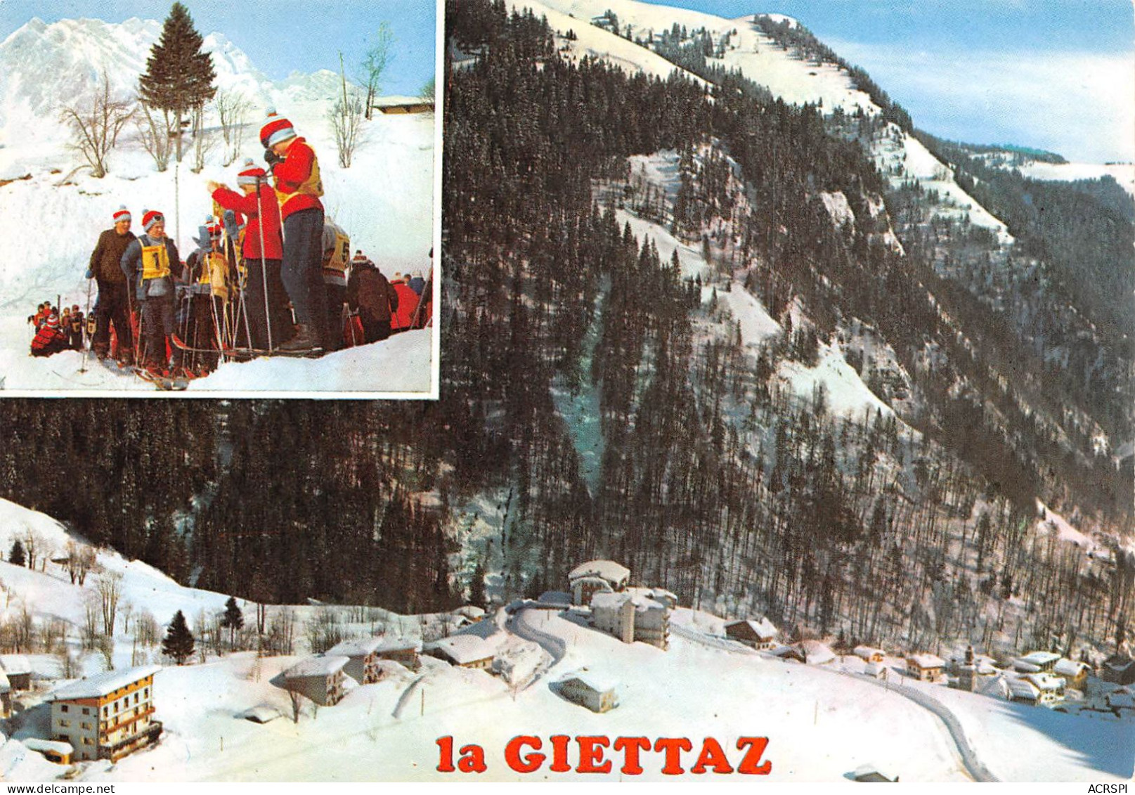 73 LA GIETTAZ Vue Générale L'école De Ski (Scan R/V) N° 30 \MS9046 - Beaufort