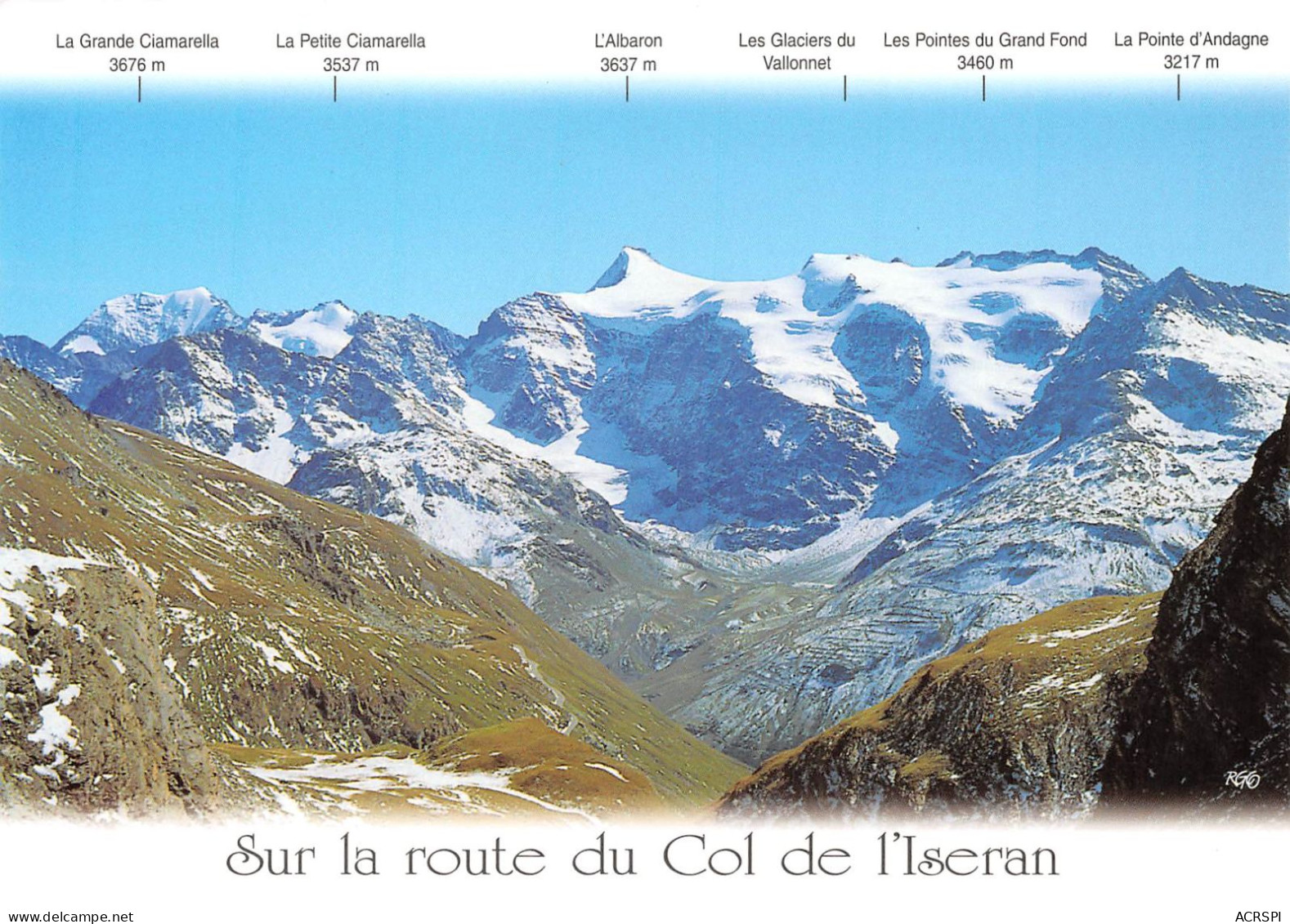 73 BONNEVAL SUR ARC Le Col De L'iseran Vue Générale Panoramique (Scan R/V) N° 38 \MS9043 - Bonneval Sur Arc