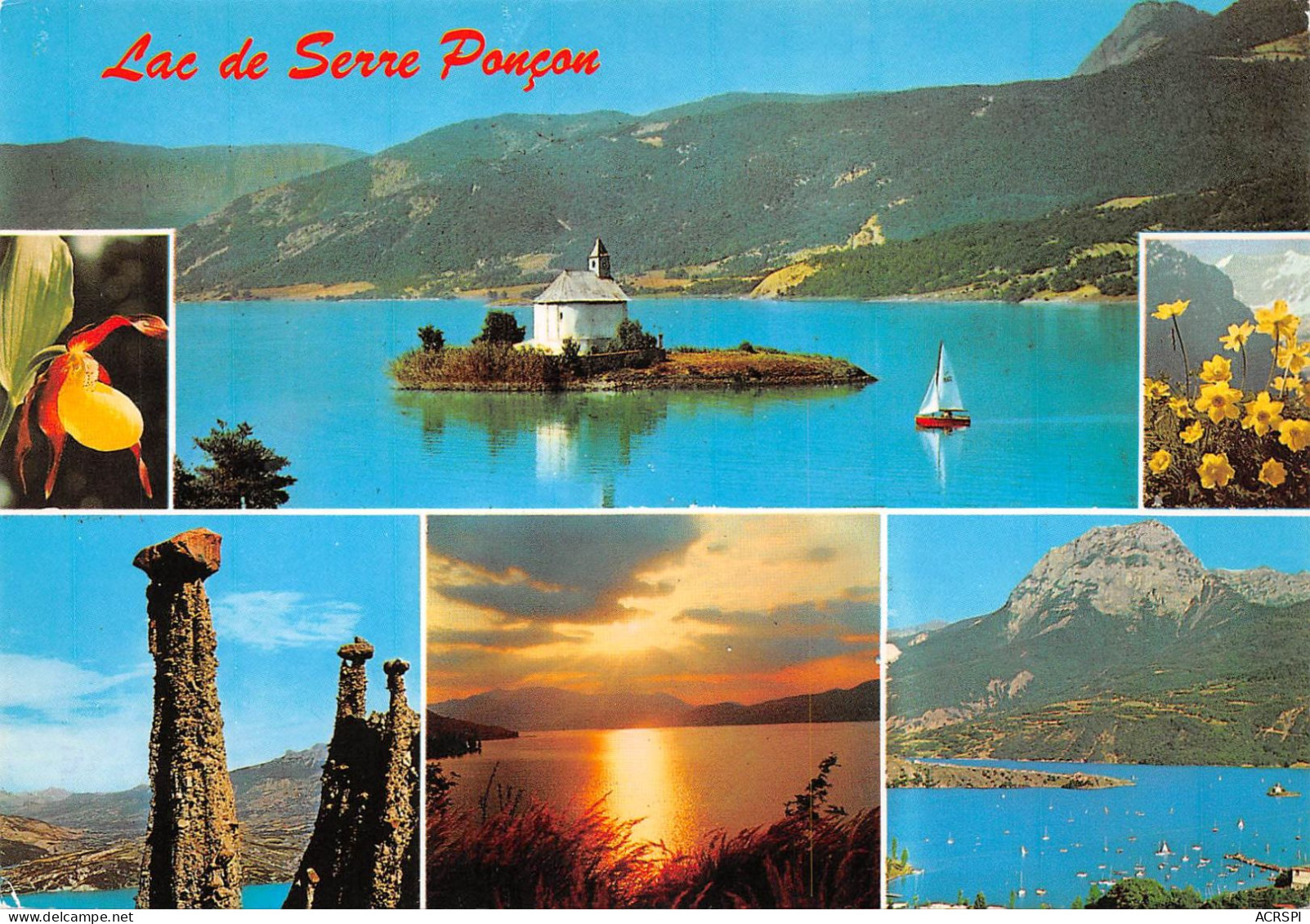 05 Serre-Ponçon Le Lac Multivue (Scan R/V) N° 1 \MS9054 - Embrun