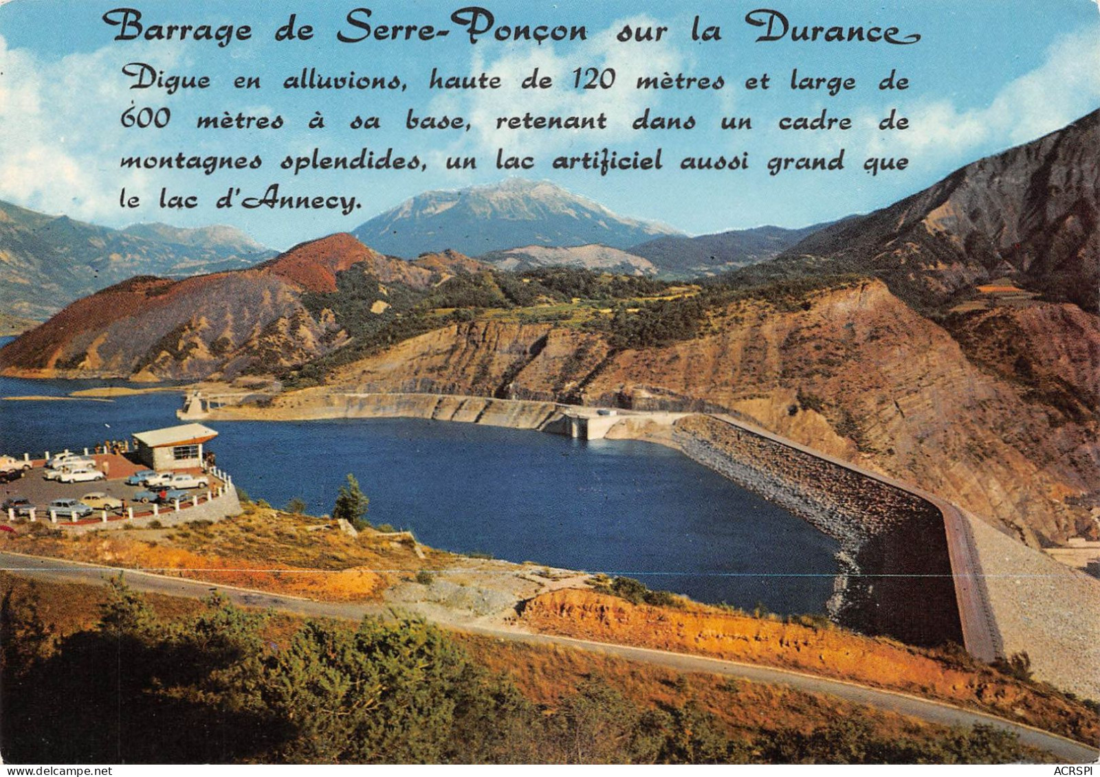05 Serre-Ponçon Le Lac Et Le Barrage Sur La Durance Digue En Alluvions (Scan R/V) N° 31 \MS9053 - Embrun