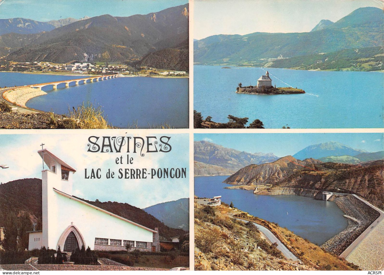 05 Serre-Ponçon Le Lac Et Le Barrage Sur La Durance Multivue (Scan R/V) N° 30 \MS9053 - Embrun