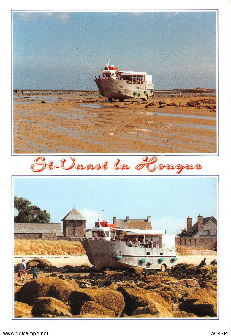 50 SAOINT VAAST LA HOUGUE Le Bateau Amphibie Sur Roues De Lîle TATIHOU (Scan R/V) N° 51 \MS9052 - Saint Vaast La Hougue