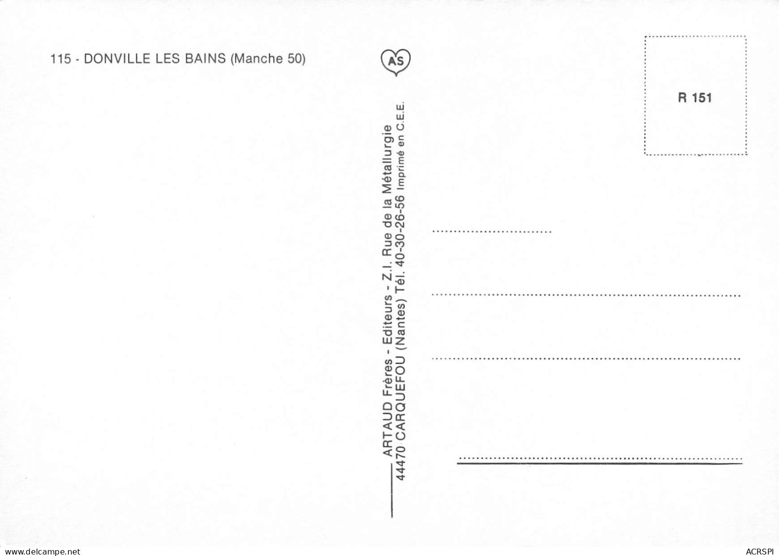 50 DONVILLE LES BAINS La Plage (Scan R/V) N° 19 \MS9052 - Granville