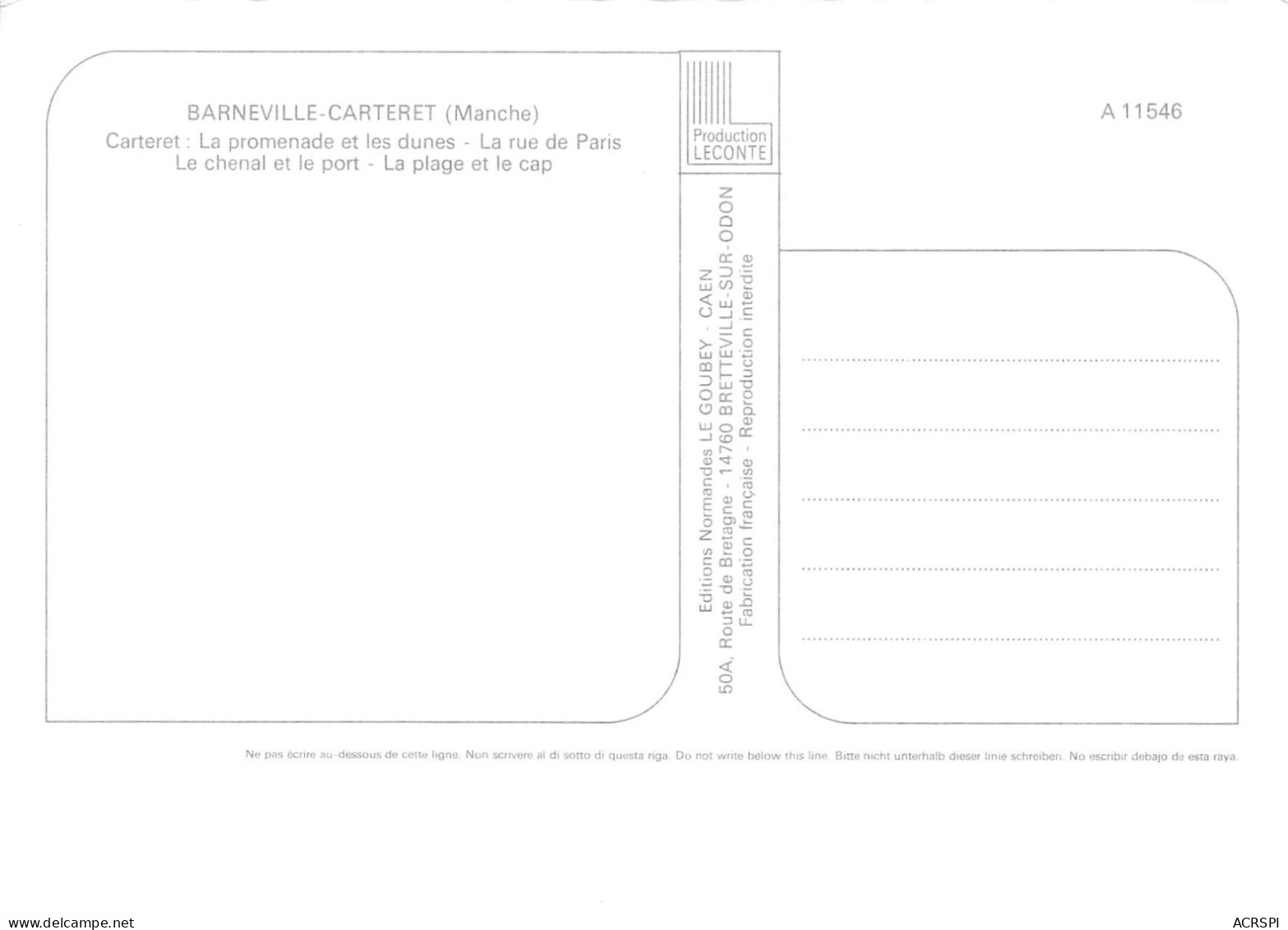 50 CARTERET Multivue De La Ville (Scan R/V) N° 3 \MS9052 - Carteret