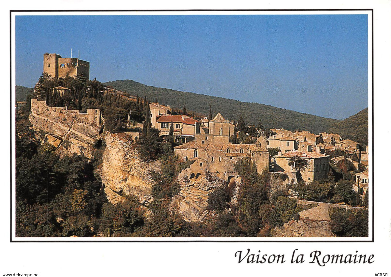 84 VAISON-LA-ROMAINE Le Chateau En Ruine Et La Ville Haute (Scan R/V) N° 17 \MS9075 - Vaison La Romaine