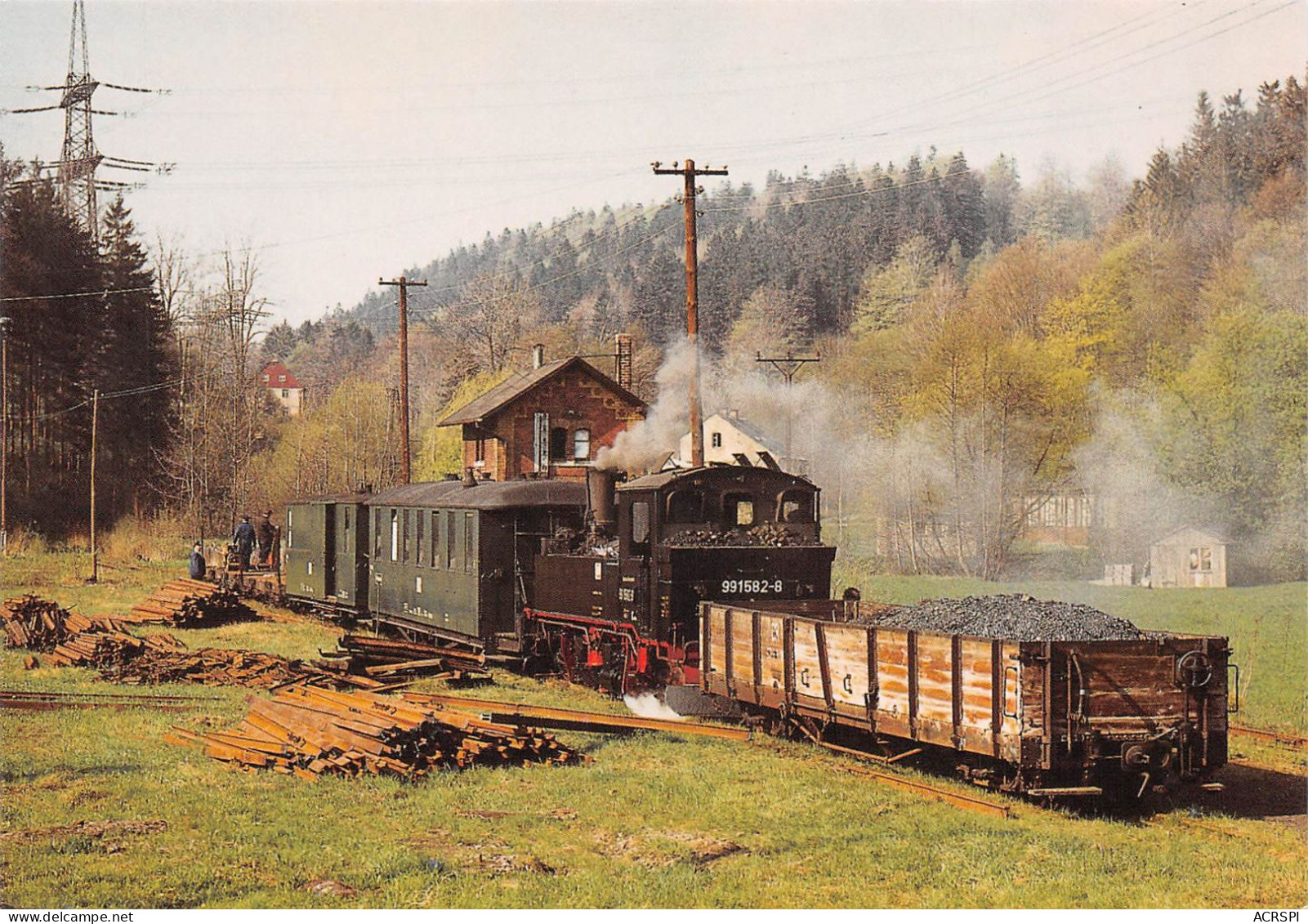 Bruchhausen-Vilsen Locomotive BAUJAHR HARTMANN STEINBACH Allemagne (Scan R/V) N° 38 \MS9071 - Trains