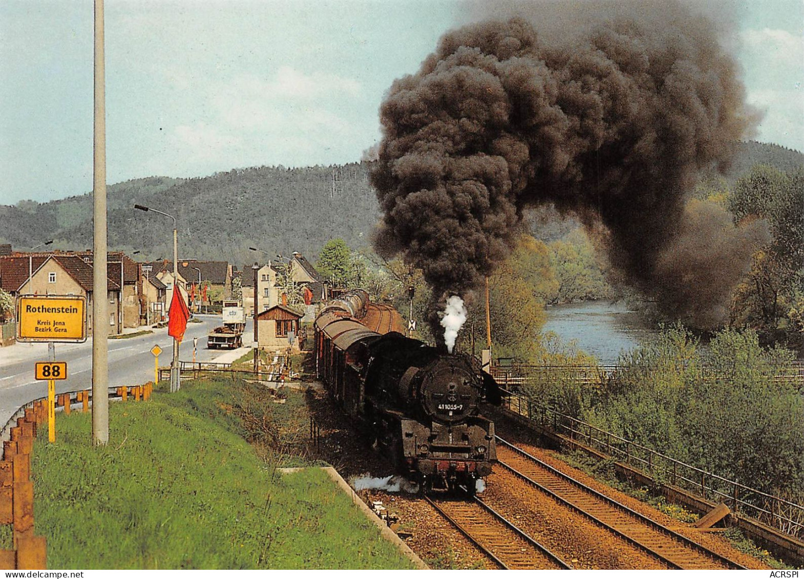 Locomotive BW Saalfeld Rothenstein Allemagne (Scan R/V) N° 4 \MS9071 - Trains