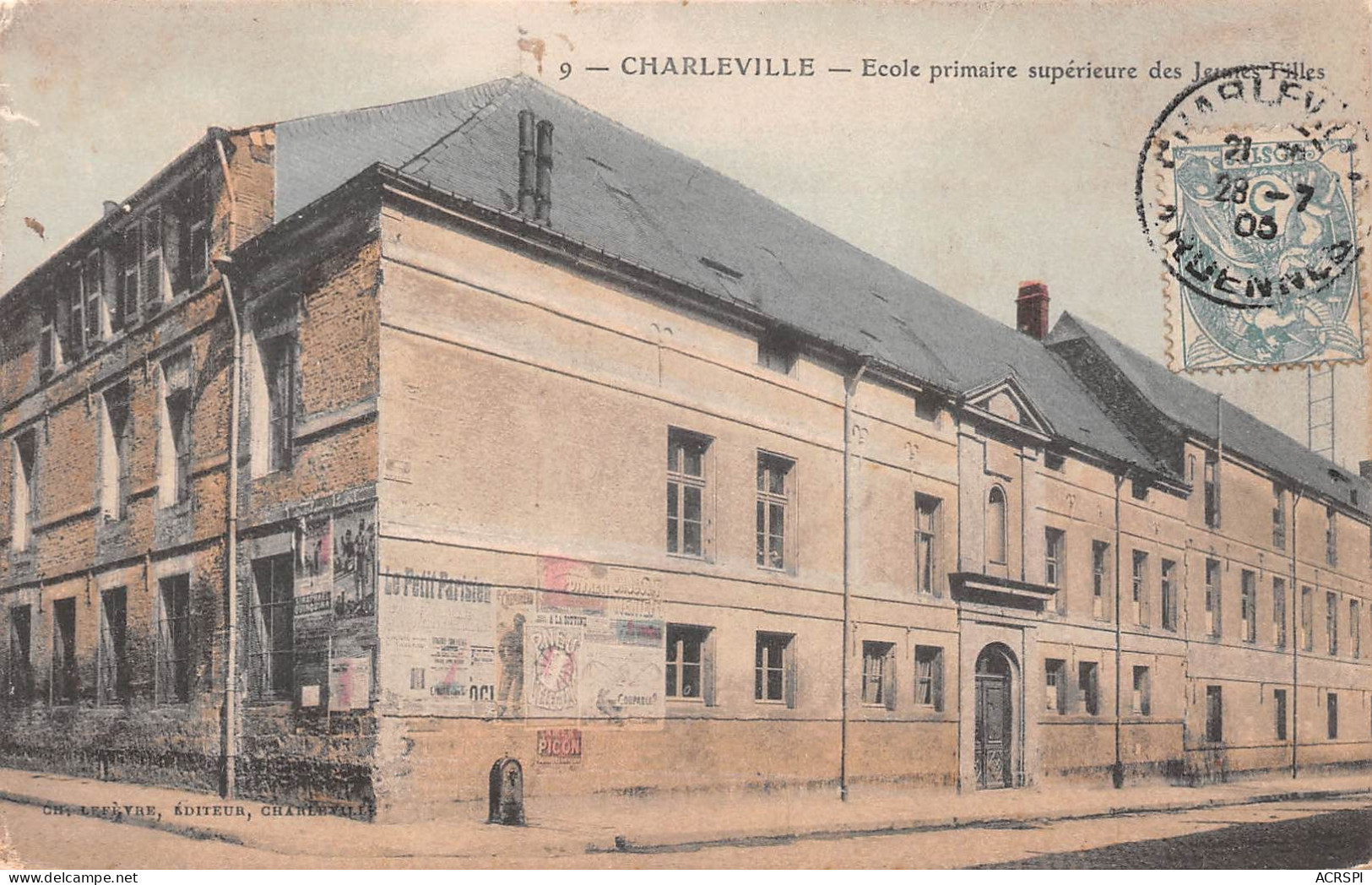 08 Charleville-Mézières école Primaire Supérieue De Jeunes Filles (Scan R/V) N° 64 \MS9070 - Charleville