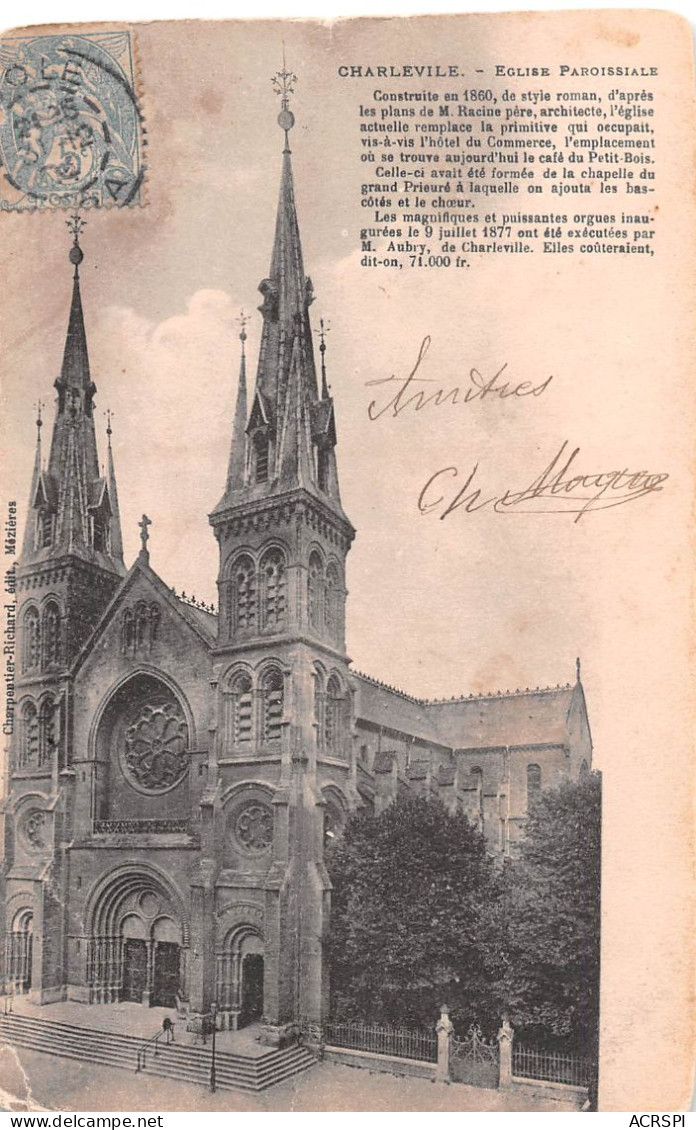 08 Charleville-Mézières église Paroissiale Notre-Dame (Scan R/V) N° 13 \MS9070 - Charleville