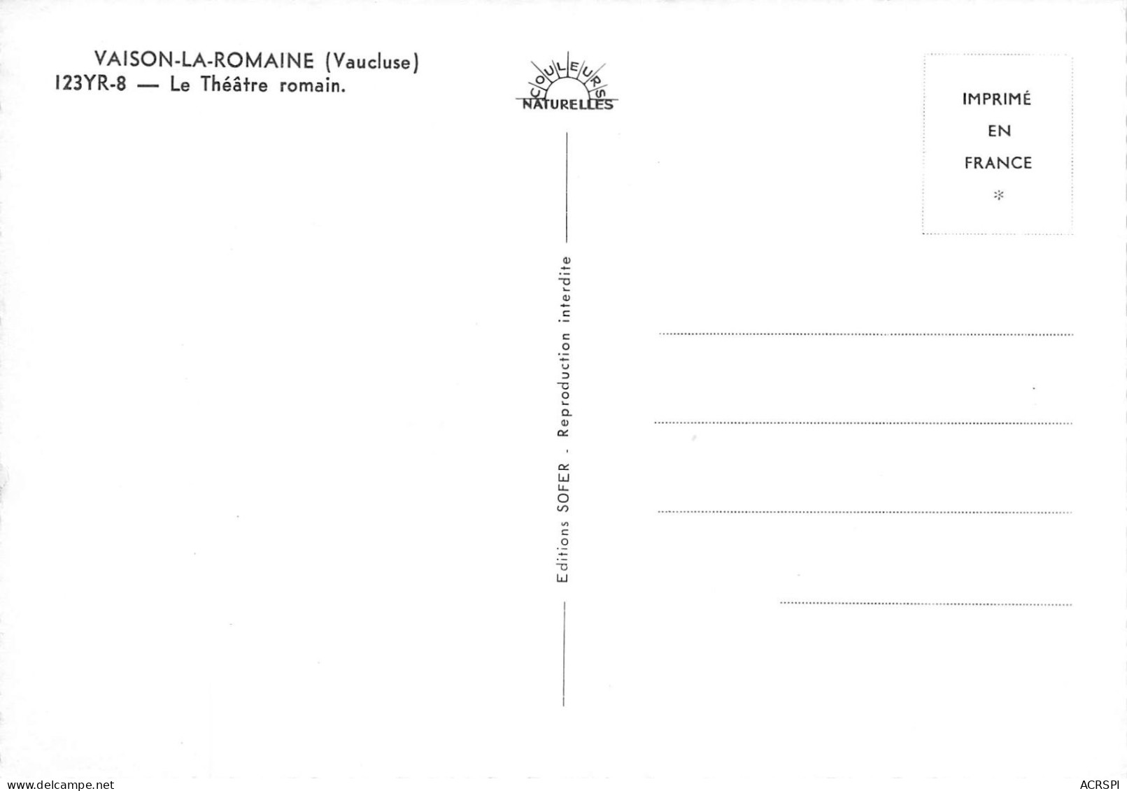 84 lot de 26 cartes de VAISON-LA-ROMAINE (Scan R/V) N° 1 \MS9075