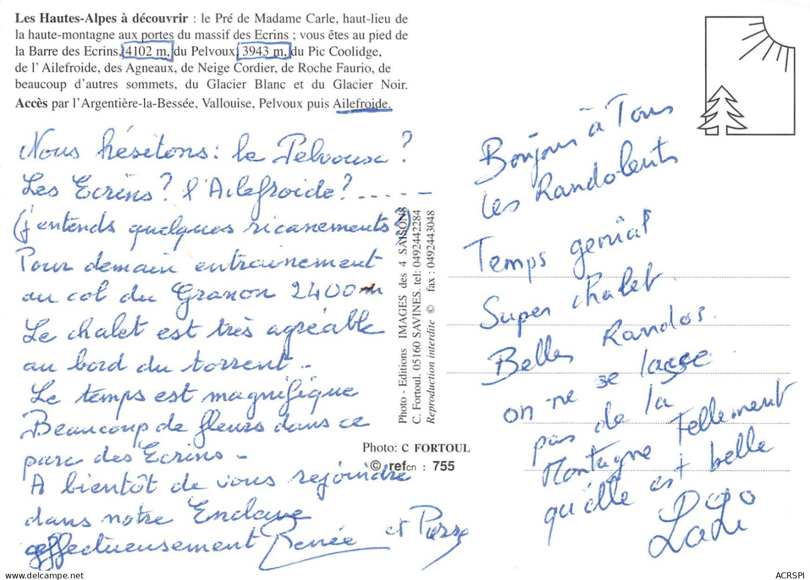 05 BRIANCON CEZANNE Pré De Madame Carle Depuis Vallouise (Scan R/V) N° 32 \MS9069 - Briancon