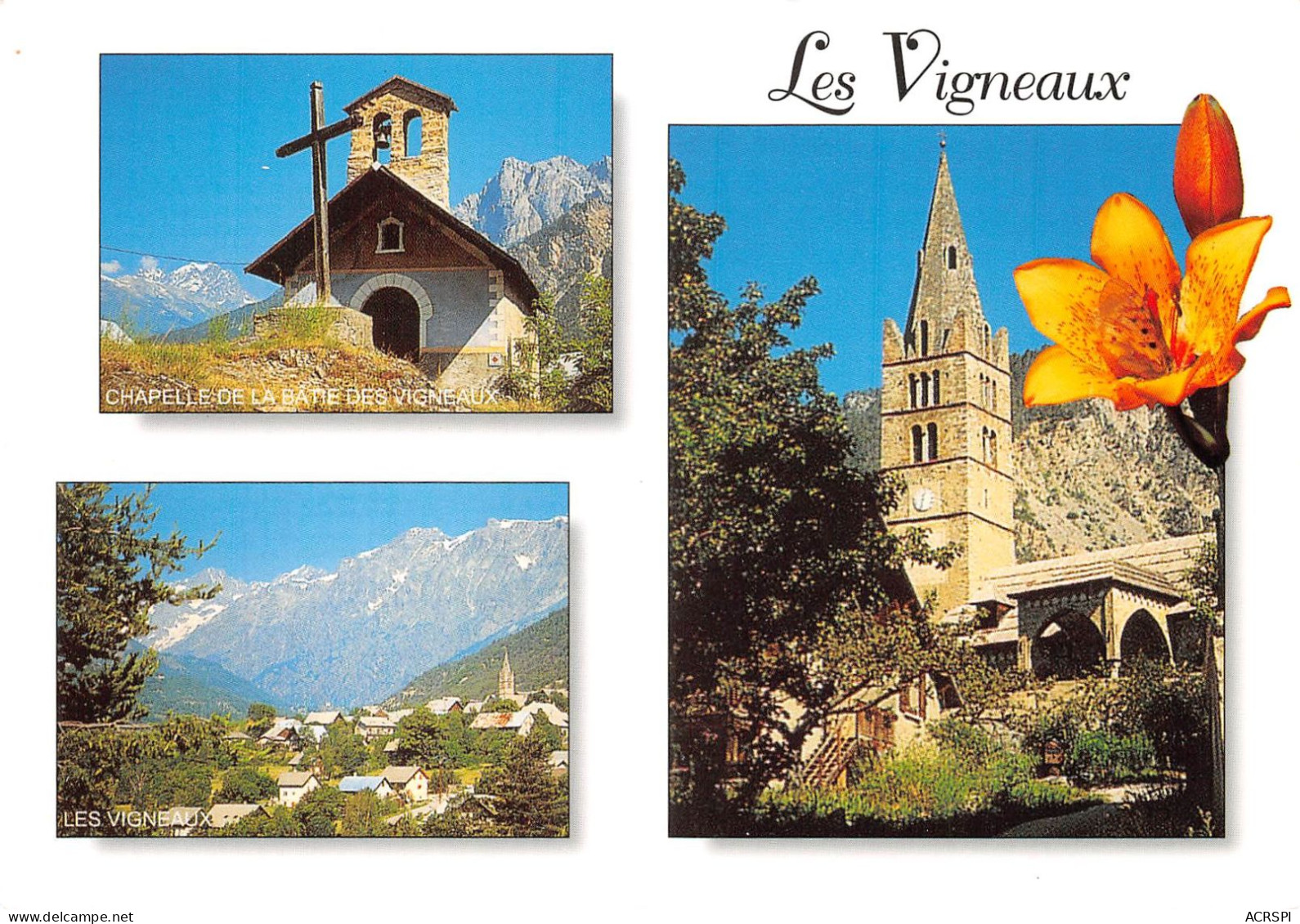 05 Les Vigneaux église Chapelle Et Vue Générale Du Village (Scan R/V) N° 23 \MS9067 - Briancon