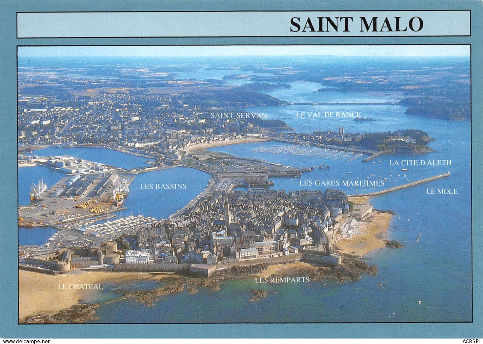35 SAINT-MALO Vue Aérienne Panoramique (Scan R/V) N° 30 \MS9085 - Saint Malo