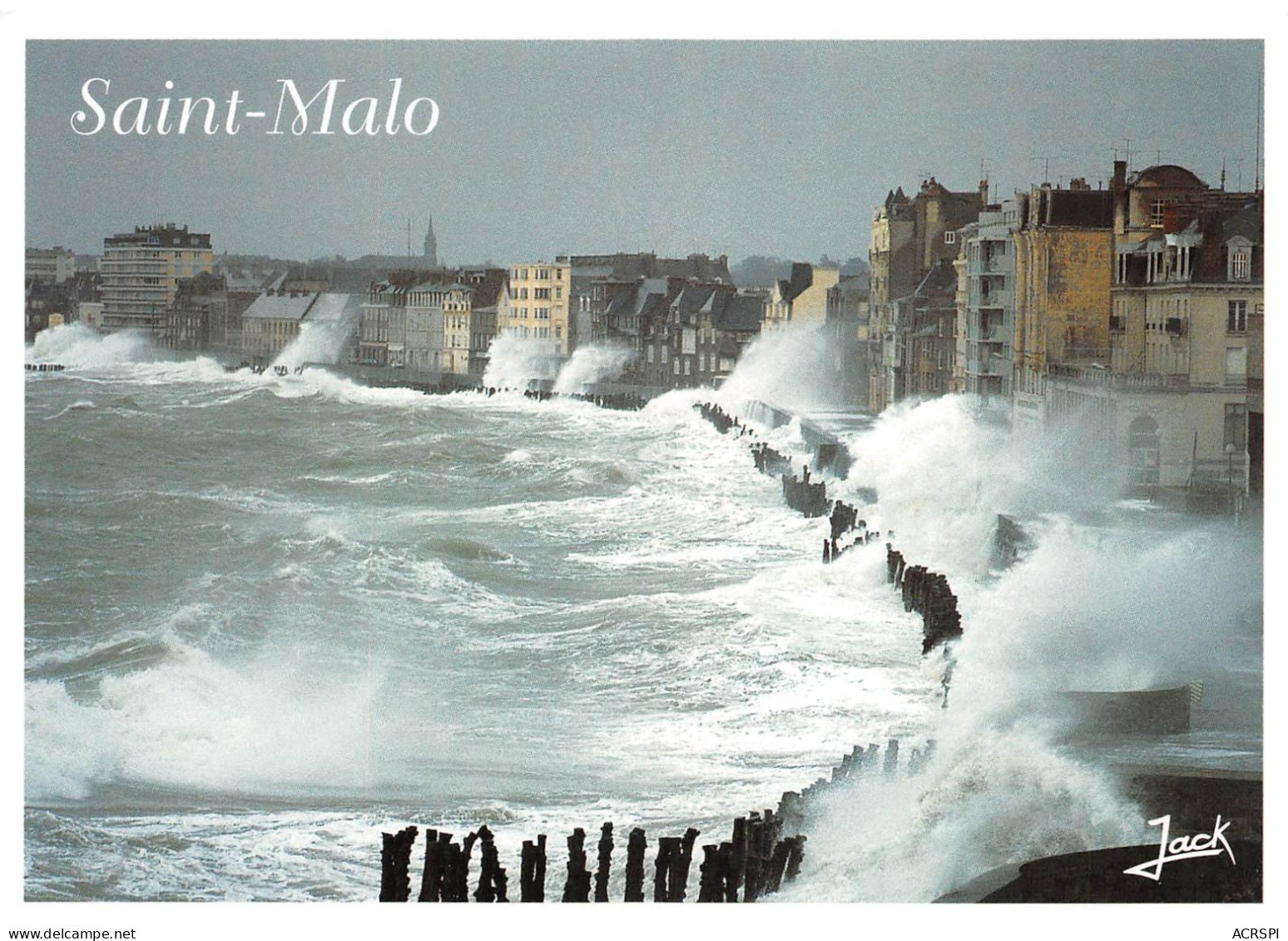 35 SAINT-MALO Tempête D'Equinoxe Sur Le Sillon (Scan R/V) N° 20 \MS9084 - Saint Malo