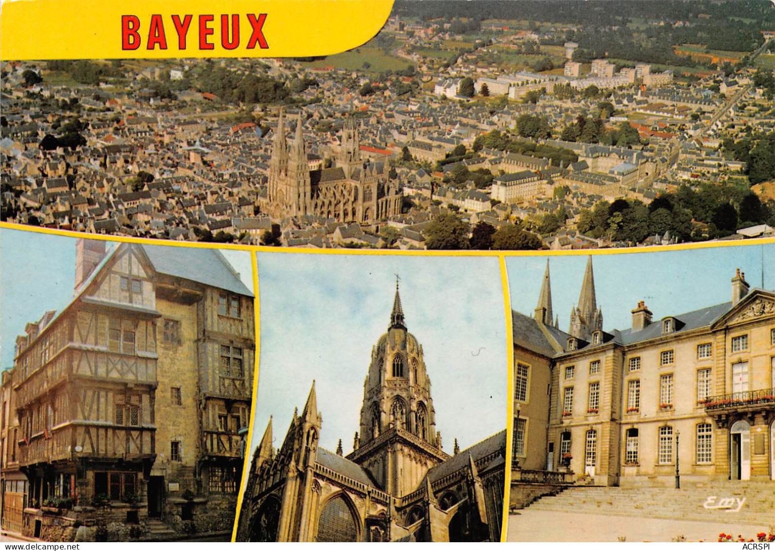 14 BAYEUX Vue Générale Aérienne (Scan R/V) N° 8 \MS9083 - Bayeux