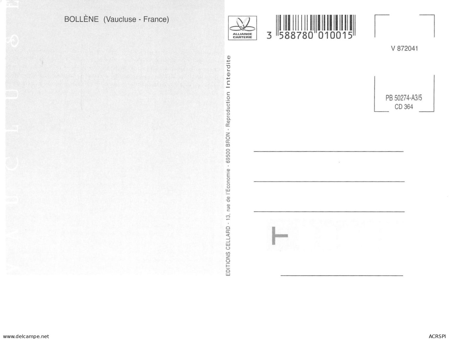 84 BOLLENE Multivue (Scan R/V) N° 16 \MS9081 - Bollene