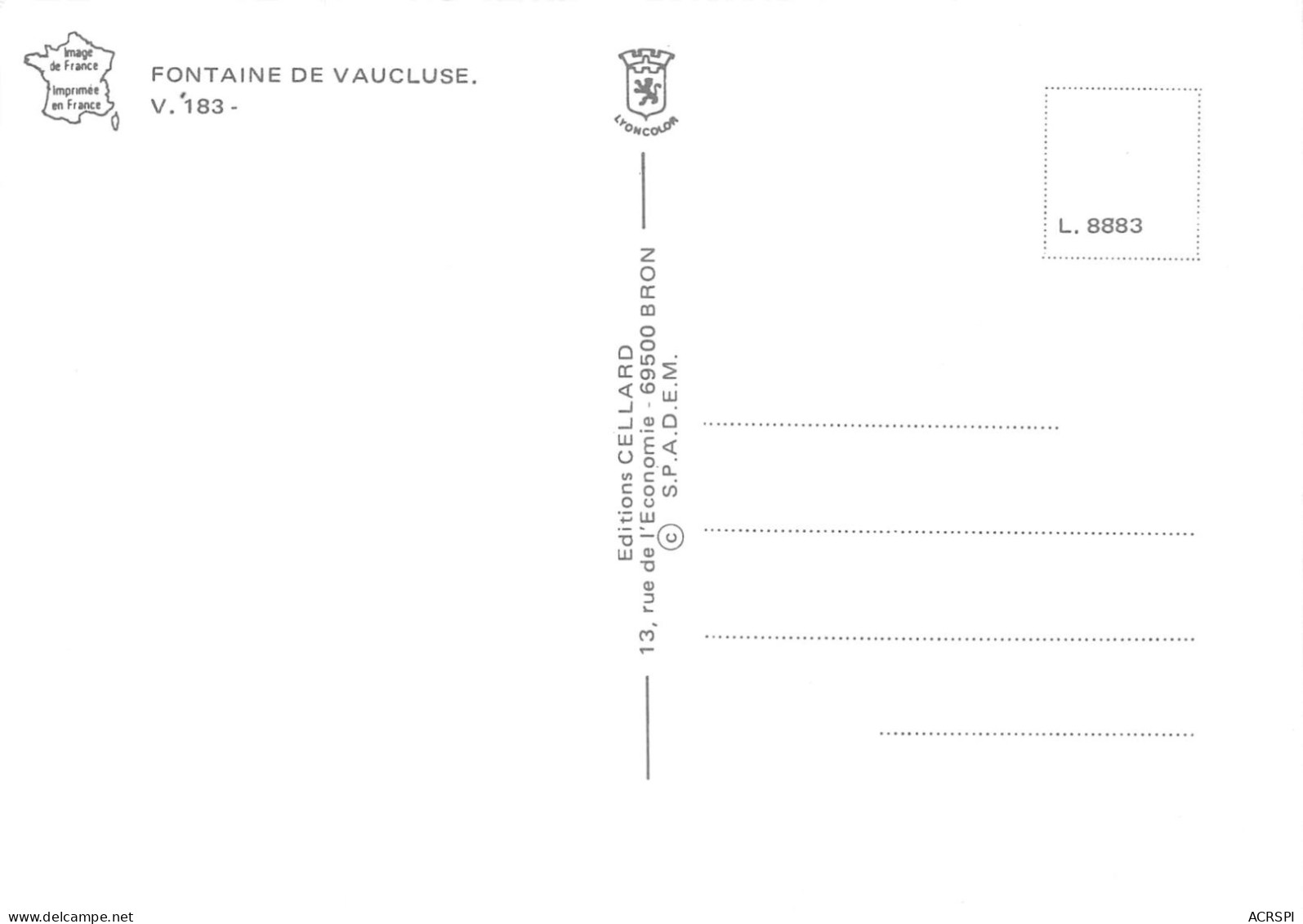 84 Fontaine-de-Vaucluse Divers Vues (Scan R/V) N° 46 \MS9079 - L'Isle Sur Sorgue