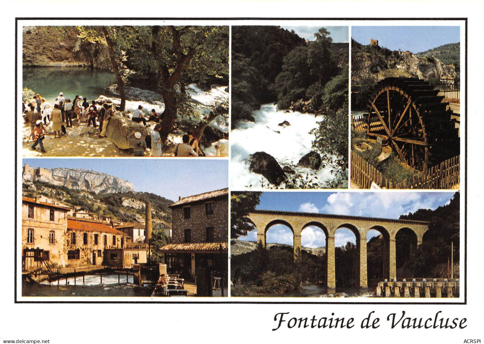 84 Fontaine-de-Vaucluse Source De La Sorgue Multivue Du Village (Scan R/V) N° 45 \MS9079 - L'Isle Sur Sorgue