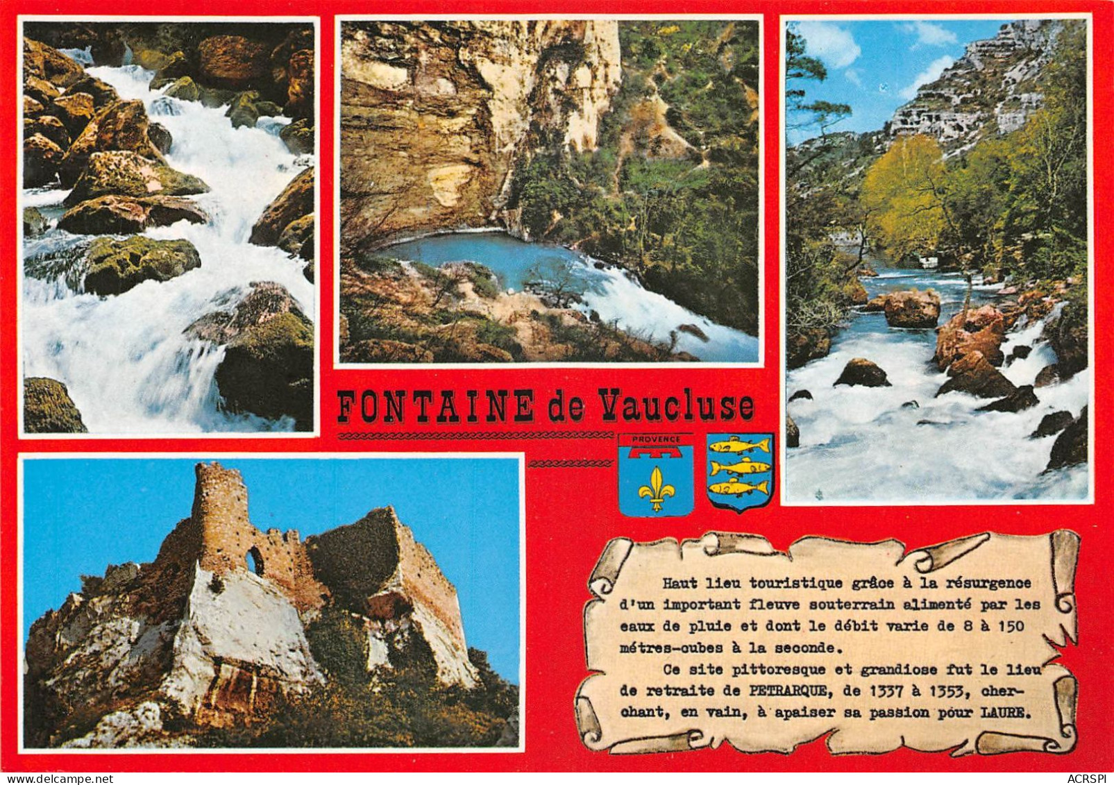 84 Fontaine-de-Vaucluse Multivue Des Environs (Scan R/V) N° 32 \MS9079 - L'Isle Sur Sorgue