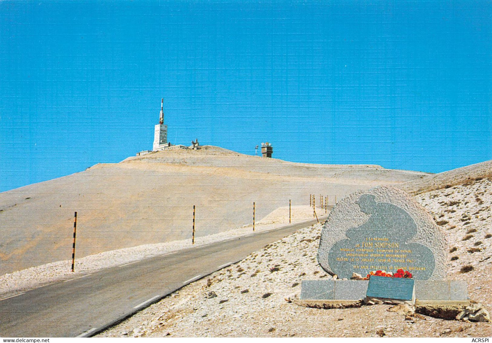 84 Plaque Du Mémorial à TOM SIMPSON Au Mont VENTOUX (Scan R/V) N° 15 \MS9078 - Vaison La Romaine