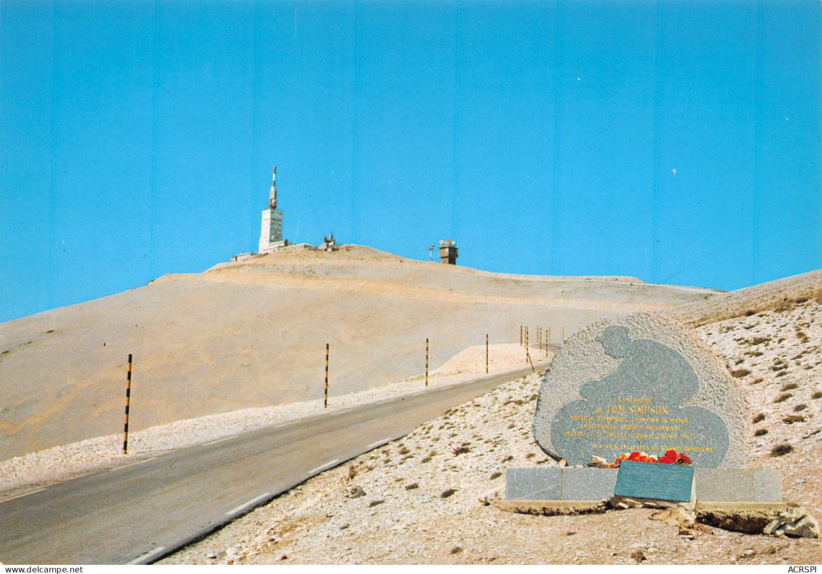 84 Plaque Du Mémorial à TOM SIMPSON Au Mont VENTOUX (Scan R/V) N° 14 \MS9078 - Vaison La Romaine