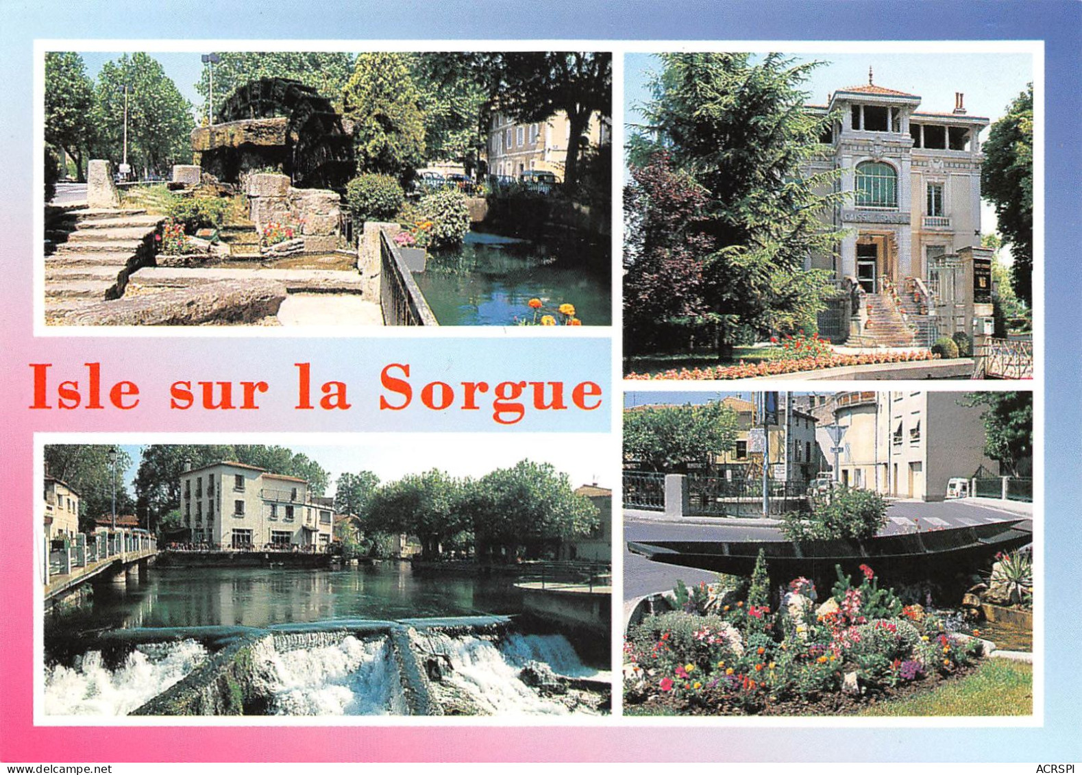 84 L'Isle-sur-la-Sorgue Multivue De La Ville (Scan R/V) N° 29 \MS9077 - L'Isle Sur Sorgue