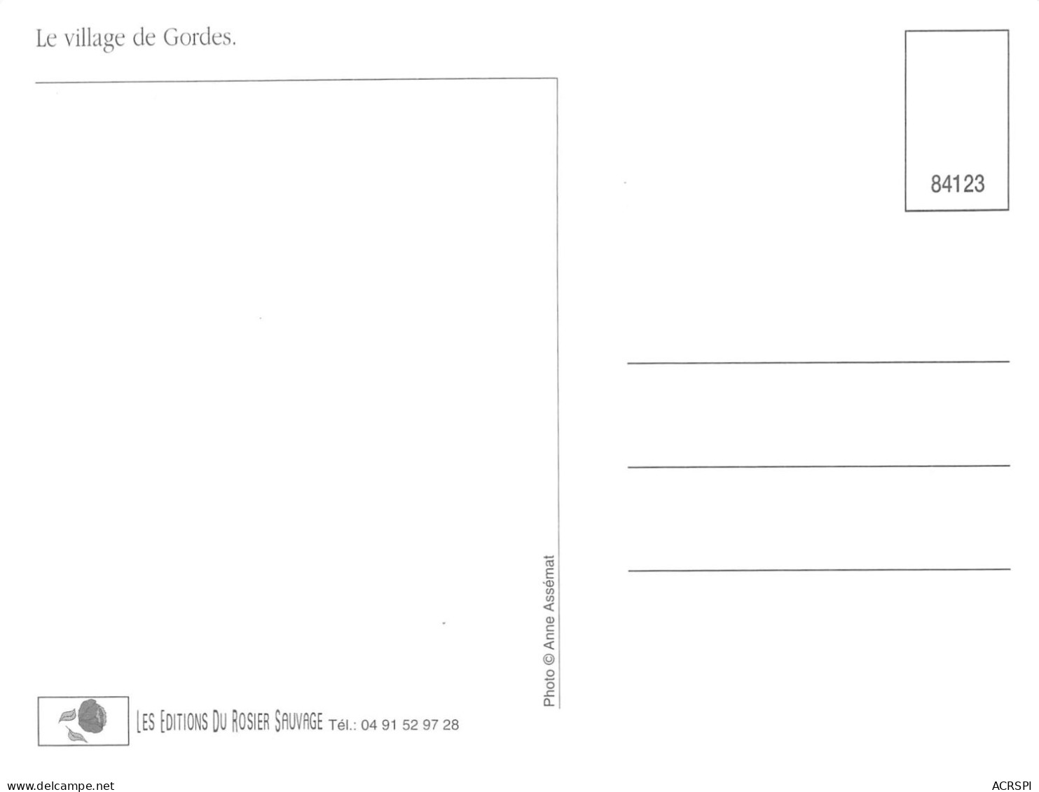 84 GORDES lot de 26 cartes du village (Scan R/V) N° 17 \MS9078