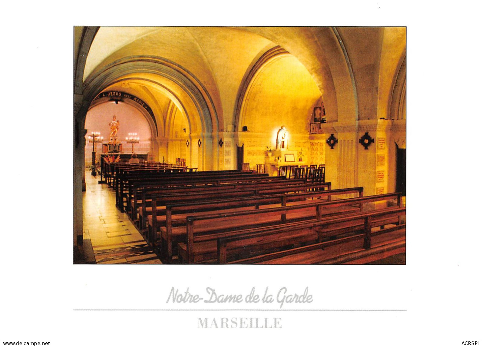 13 MARSEILLE ND De La Garde Intérieur (Scan R/V) N° 15 \MS9092 - Notre-Dame De La Garde, Aufzug Und Marienfigur