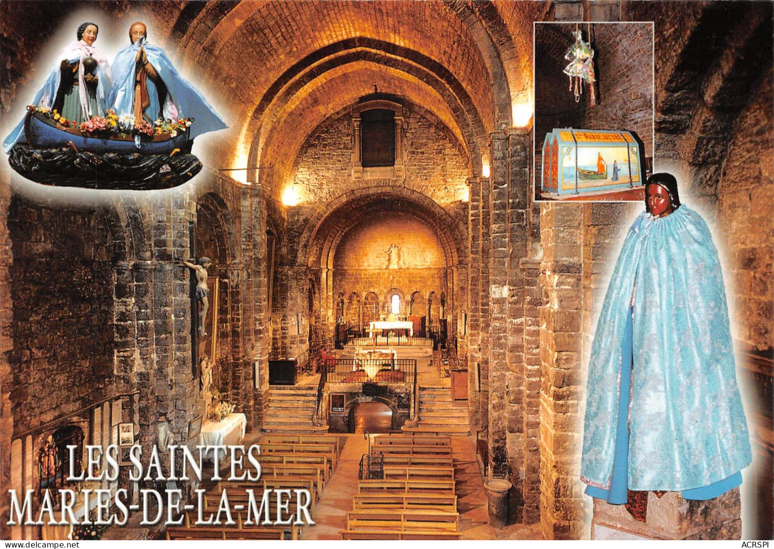 13 Les Saintes-Maries-de-la-Mer Intérieur De L'église (Scan R/V) N° 58 \MS9090 - Saintes Maries De La Mer