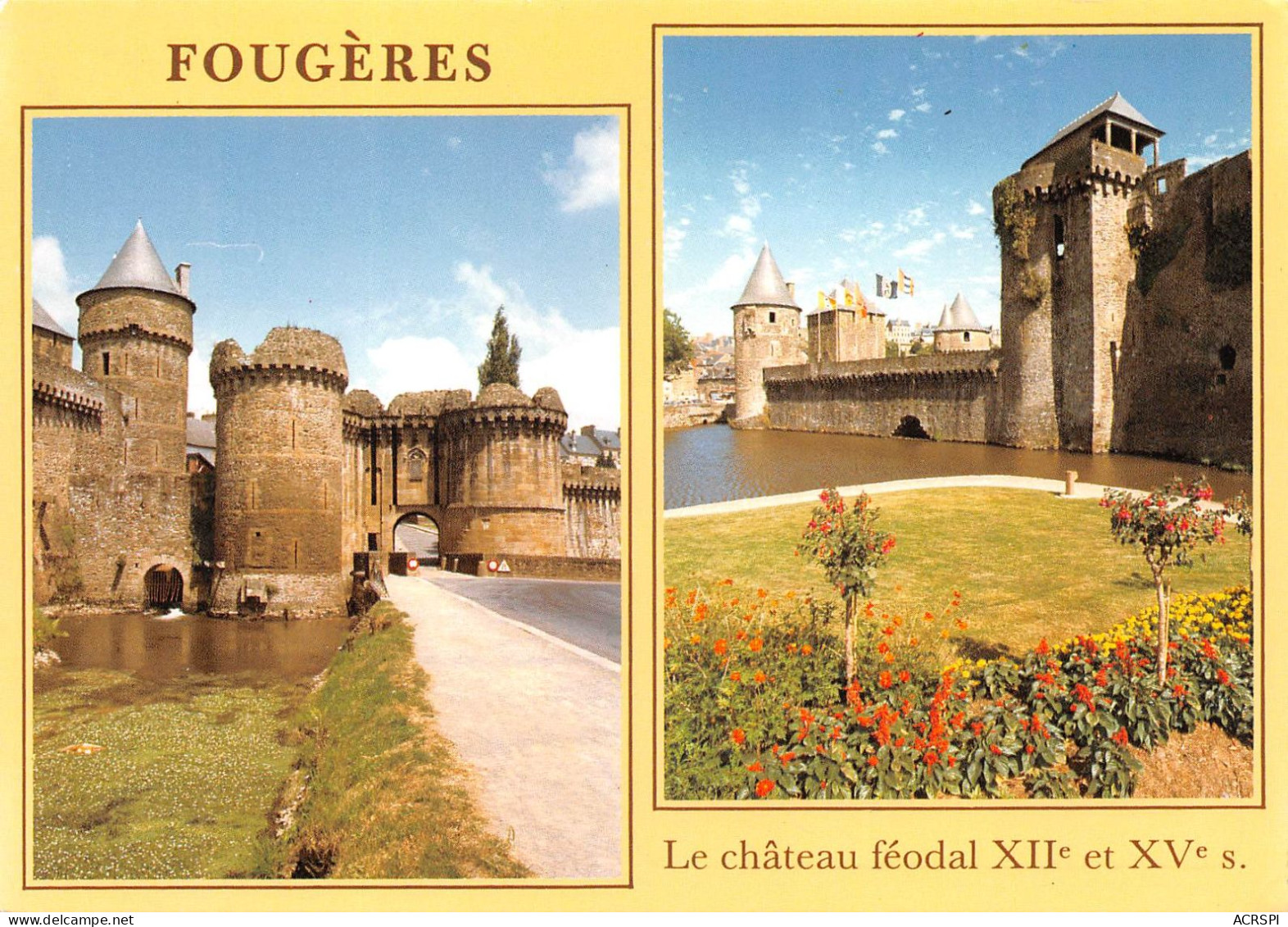 35 FOUGERES Le Chateau Féodal Carte Vierge Non Circulé (Scan R/V) N° 37 \MS9087 - Fougeres