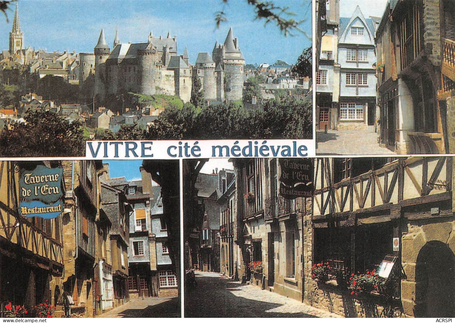 35 VITRE Cité Médiévale Carte Vierge Non Circulé (Scan R/V) N° 26 \MS9087 - Vitre