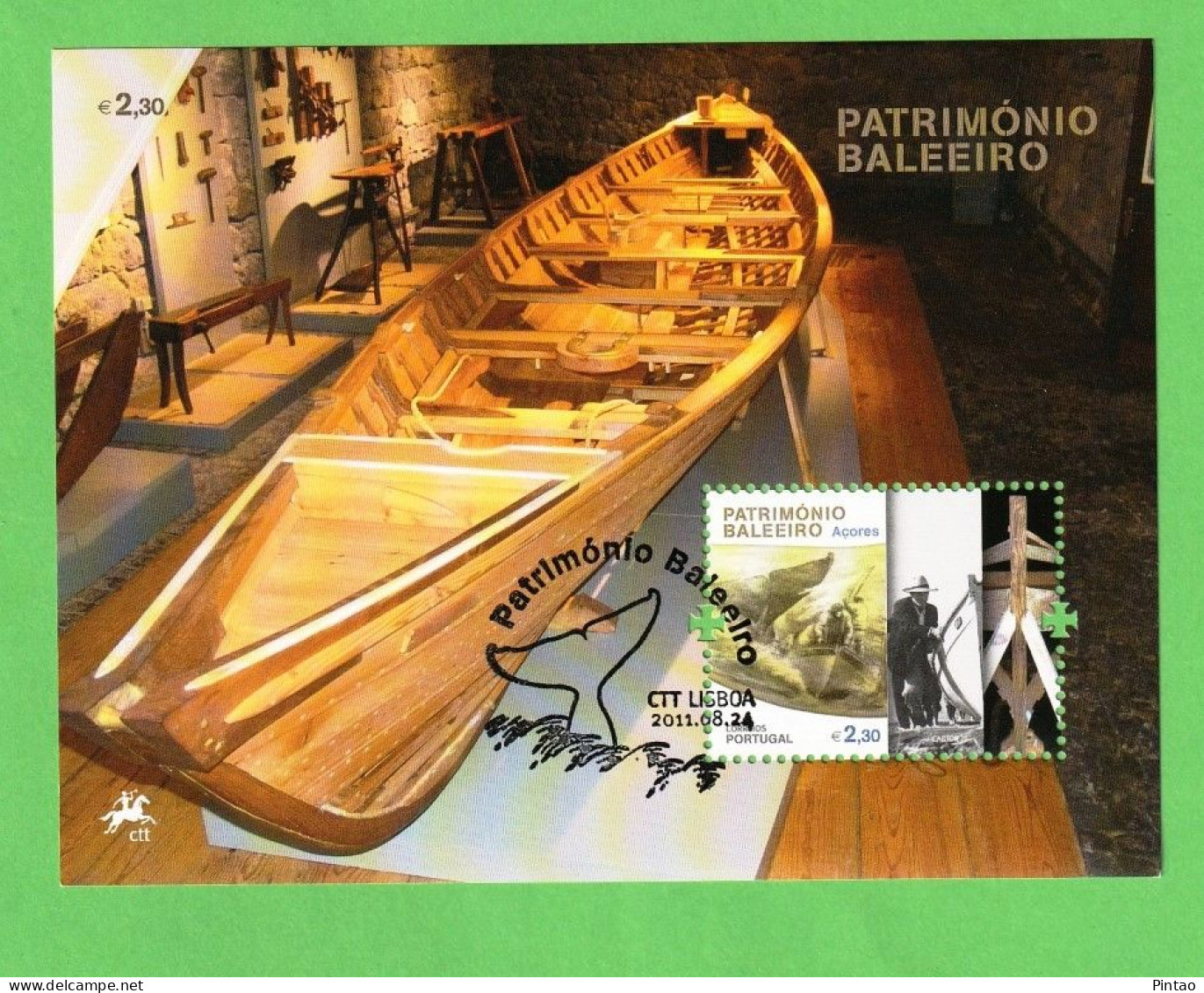 PTB1625- PORTUGAL (AÇORES) 2011 Nº 450 (selo 4120)- CTO - Blocks & Sheetlets