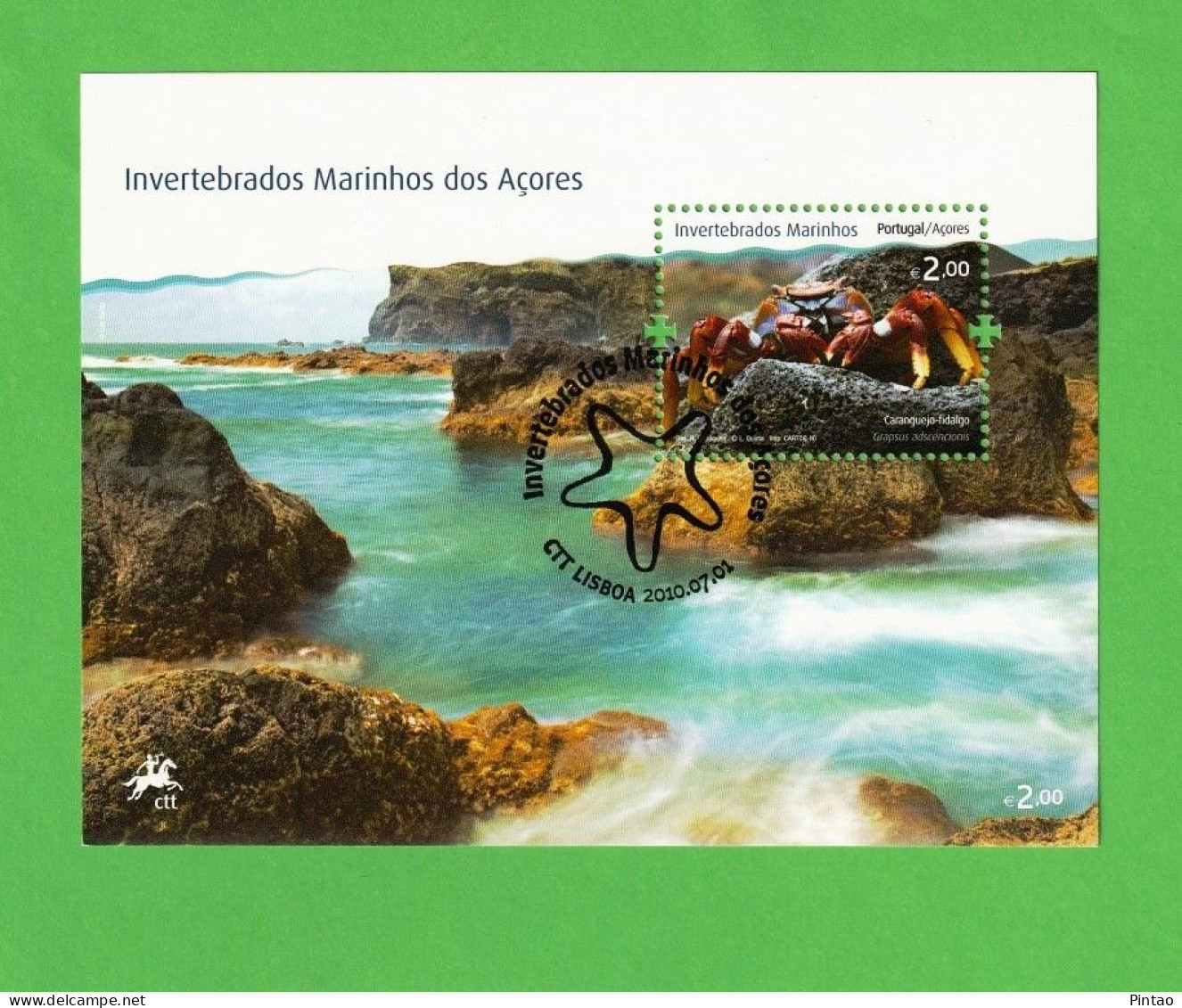 PTB1627- PORTUGAL (AÇORES) 2010 Nº 427 (selo 3999)- CTO - Blocks & Sheetlets