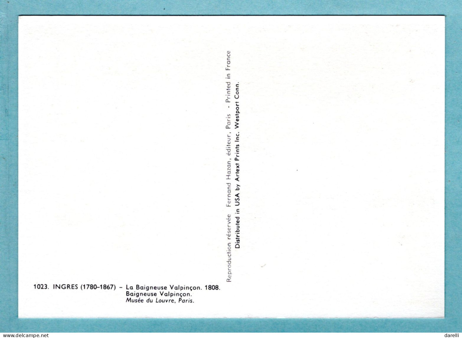 Carte Maximum 1967  - Ingres - La Baigneuse De Dominique Ingres YT 1530 - 82 Montauban - 1960-1969
