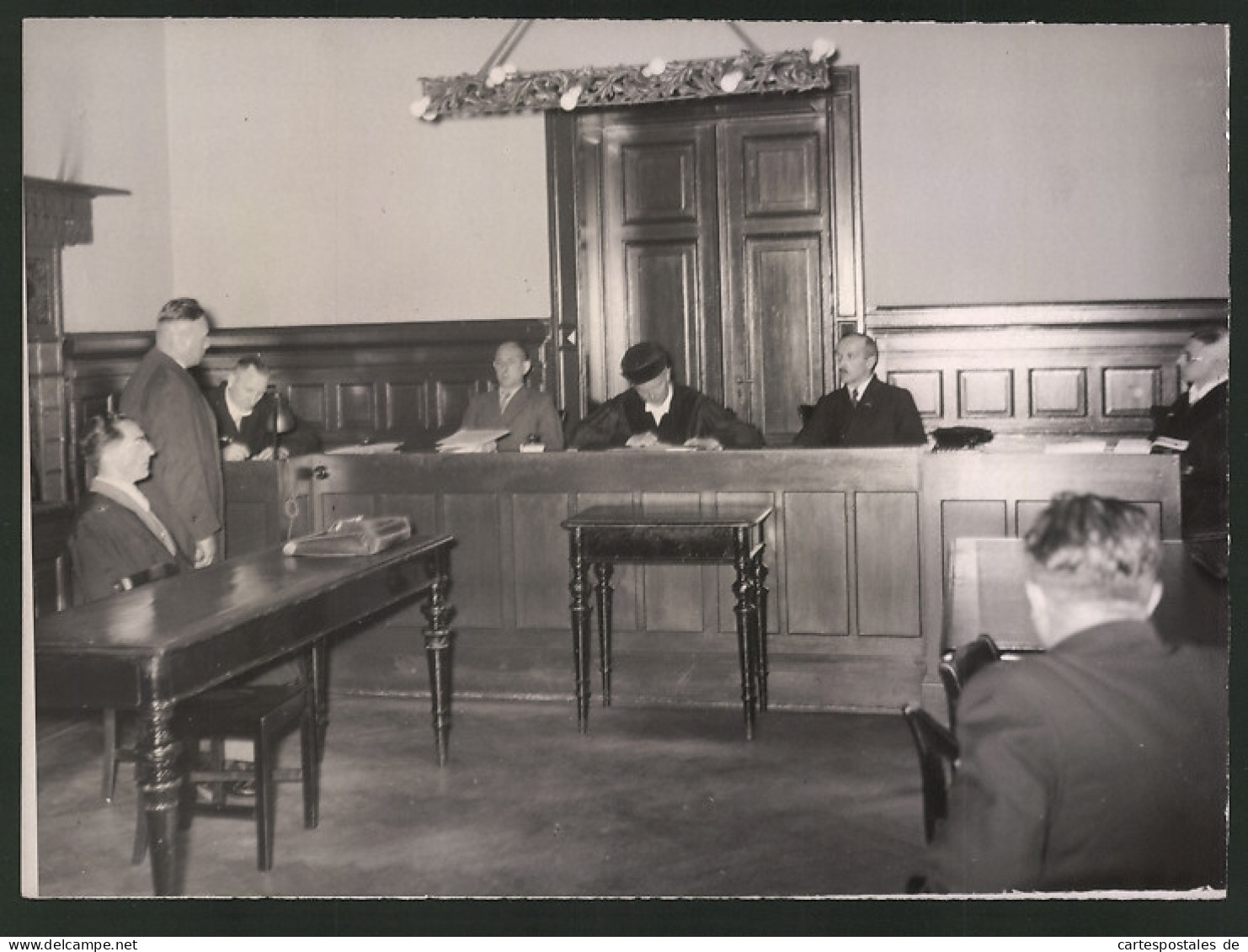 Fotografie Verhandlung Vor Schöffengericht 1938  - Professions