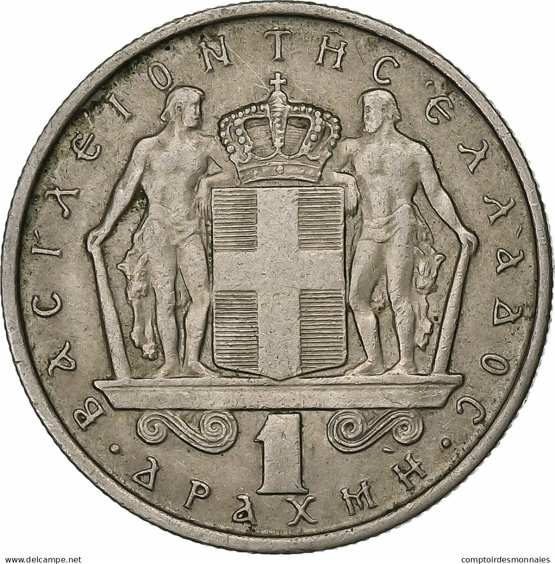 Grèce, Constantin II, Drachma, 1966, Cupro-nickel, TTB, KM:89 - Grecia