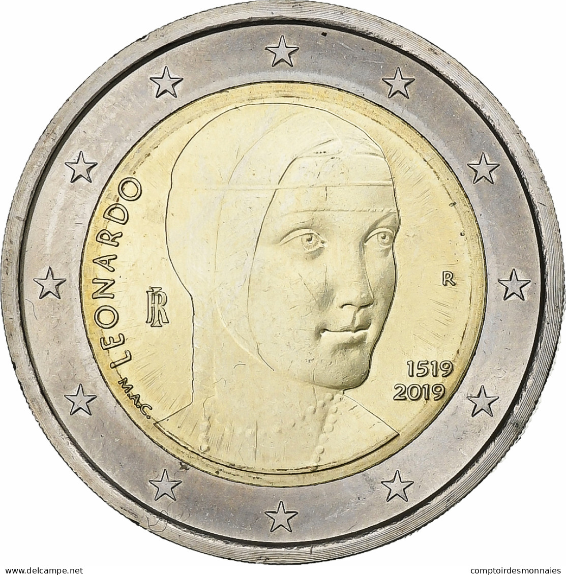 Italie, 2 Euro, 2019, Bimétallique, SPL - Italie