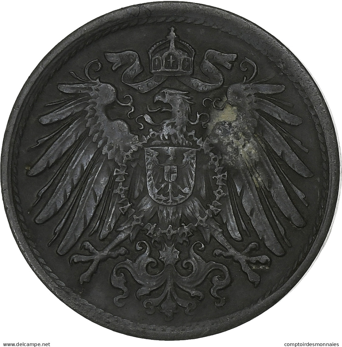 Empire Allemand, 10 Pfennig, 1918, Zinc, TB+, KM:26 - 10 Pfennig