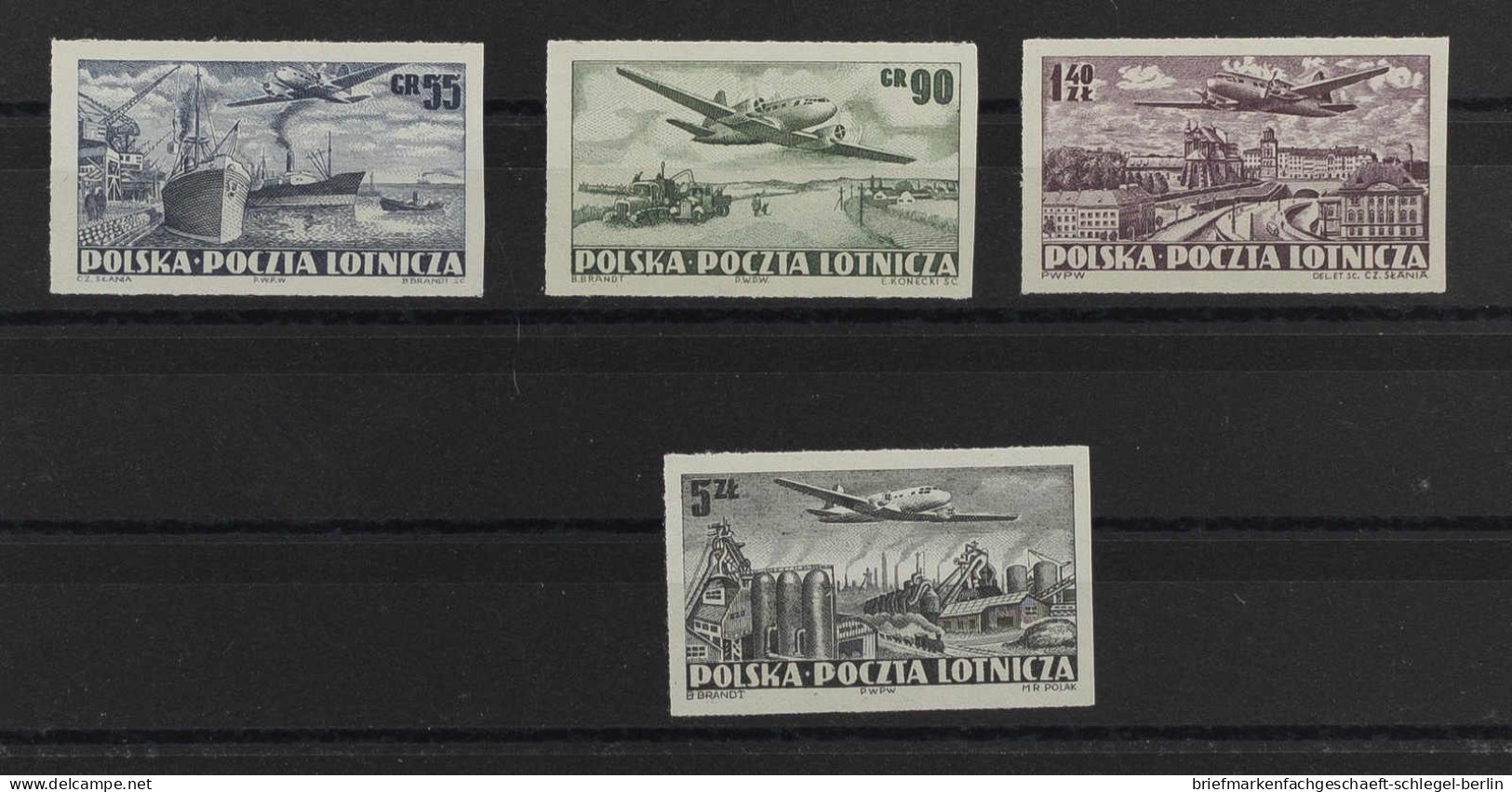 Polen, 1952, 728-31 B, Postfrisch - Sonstige & Ohne Zuordnung