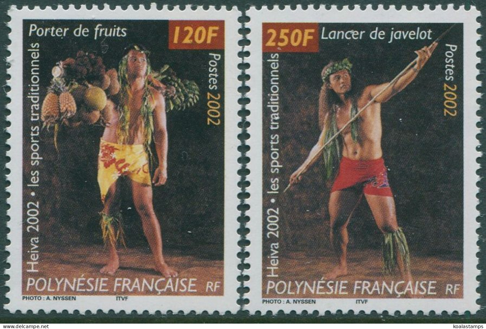 French Polynesia 2002 SG936-937 Heiva Traditional Arts And Sports Festival MNH - Altri & Non Classificati