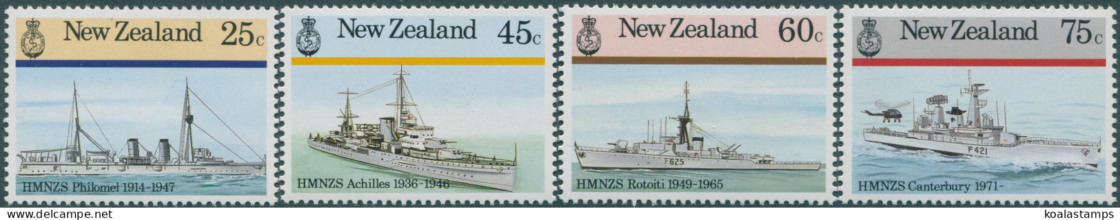 New Zealand 1985 SG1379-1382 Navy History Set MNH - Other & Unclassified