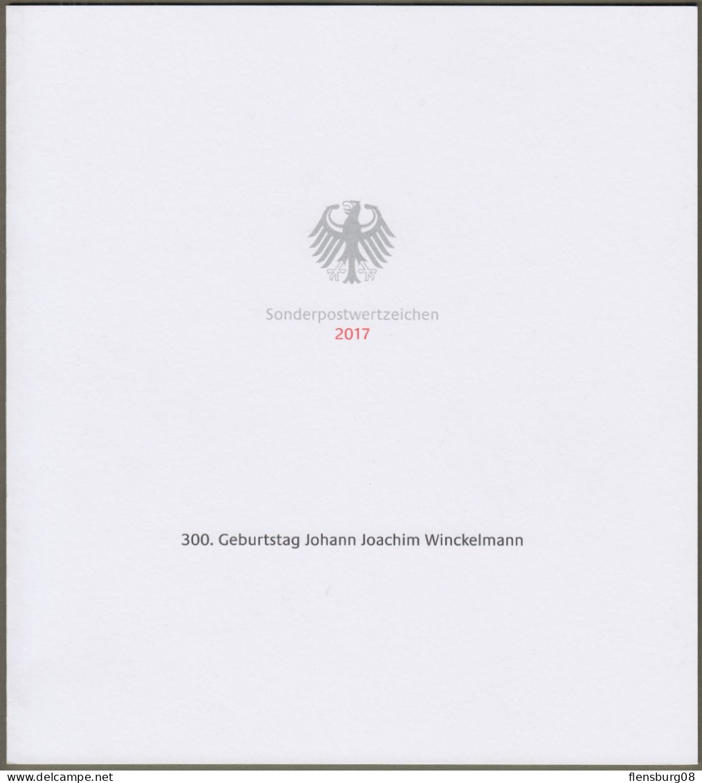 Bund: Minister Card - Ministerkarte Typ VIII, Mi-Nr. 3338: " 300. Geburtstag Von Johann Joachim Winckelmann " RR X - Storia Postale